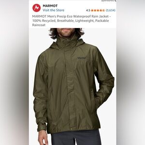NWOT Marmot Precip Eco Light Rain Jacket/Shell